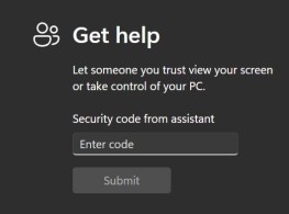 QuickAssistCodeField